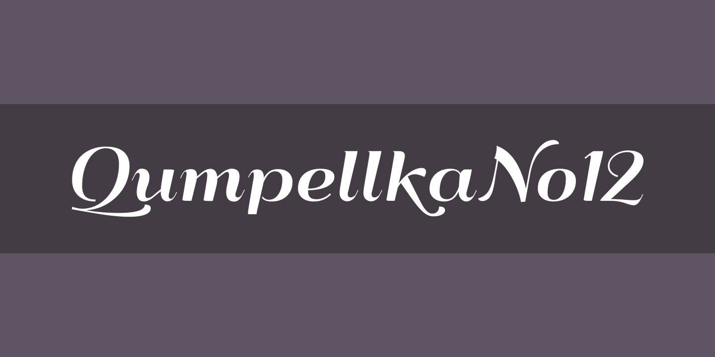 Przykład czcionki QumpellkaNo12